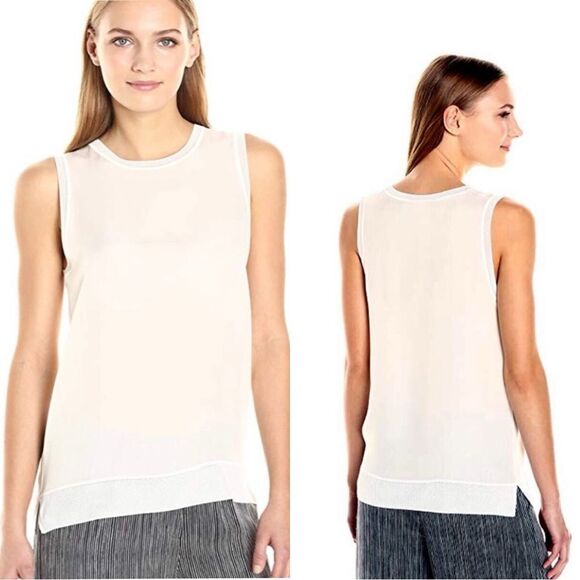 Theory Lewie GGT combo silk top - Picture 1 of 9